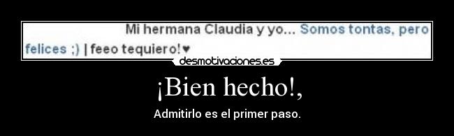 ¡Bien hecho!, - 