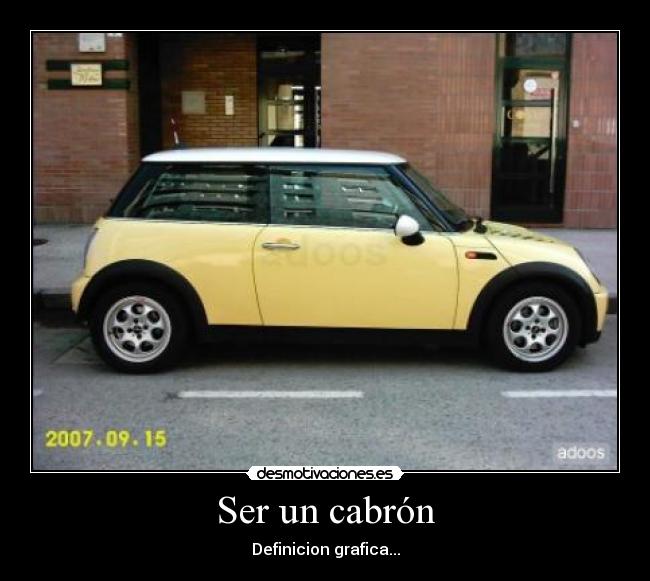 Ser un cabrón - Definicion grafica...