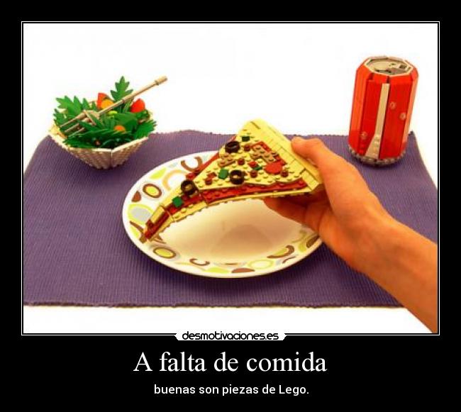 A falta de comida -