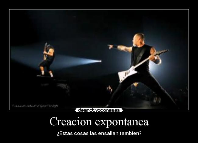 carteles metallica desmotivaciones