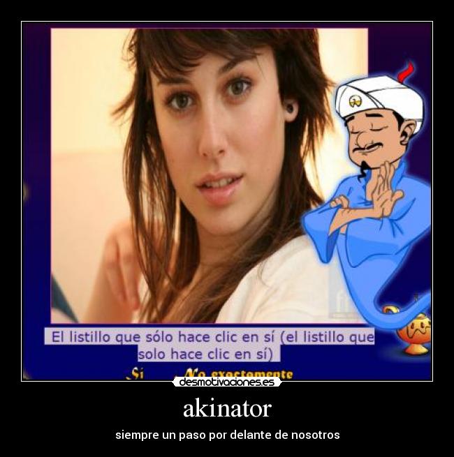 akinator - siempre un paso por delante de nosotros