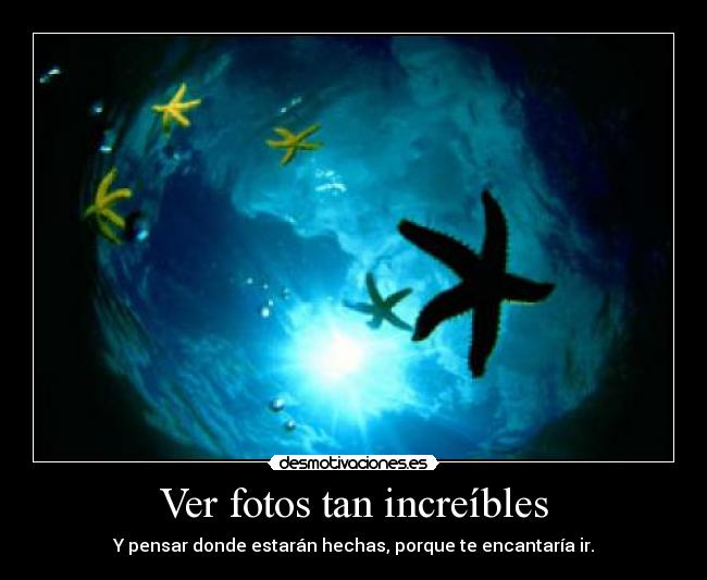 Ver fotos tan increíbles - 