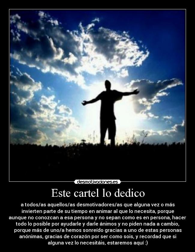 Este cartel lo dedico - 