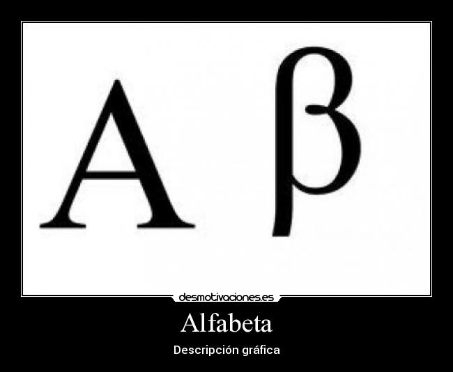 Alfabeta - Descripción gráfica