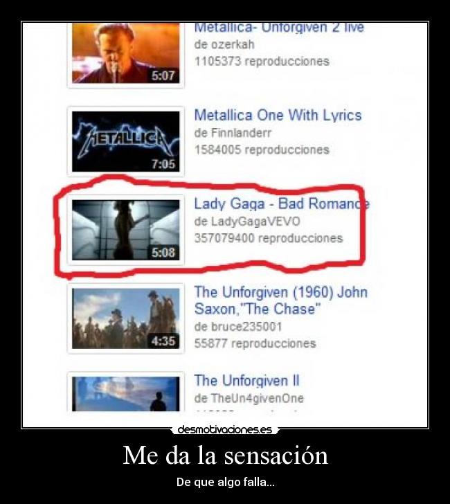 Me da la sensación -