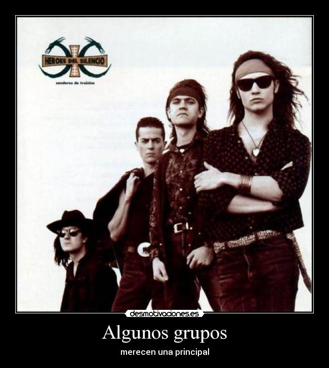 Algunos grupos - merecen una principal