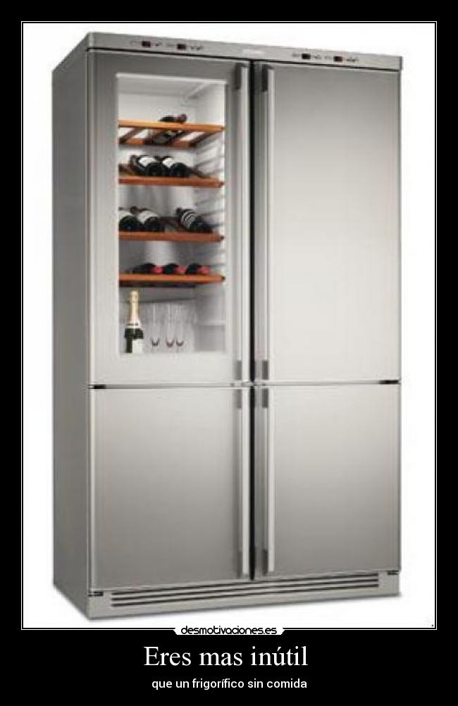 Eres mas inútil - que un frigorífico sin comida