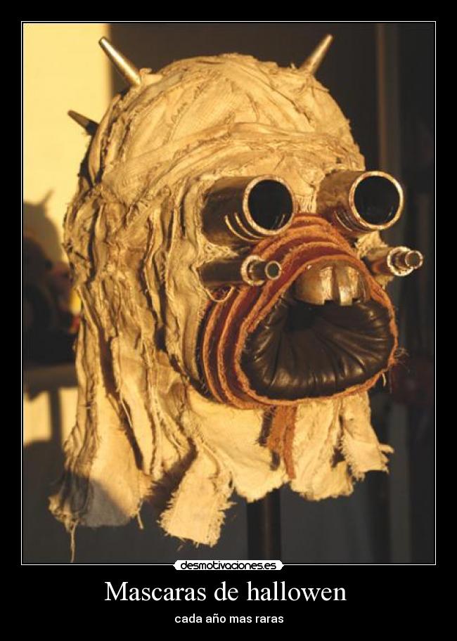 Mascaras de hallowen - cada año mas raras