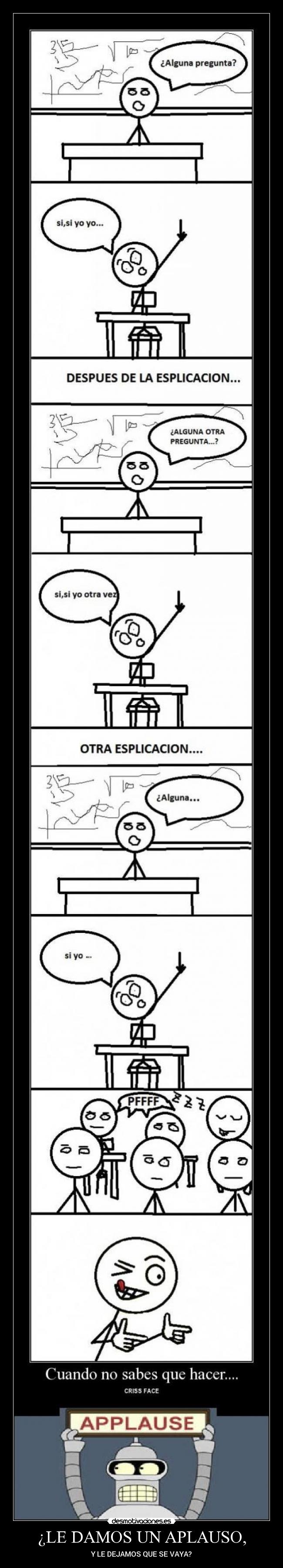 ¿LE DAMOS UN APLAUSO, - 