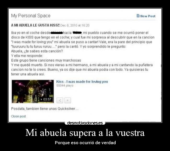 Mi abuela supera a la vuestra - 