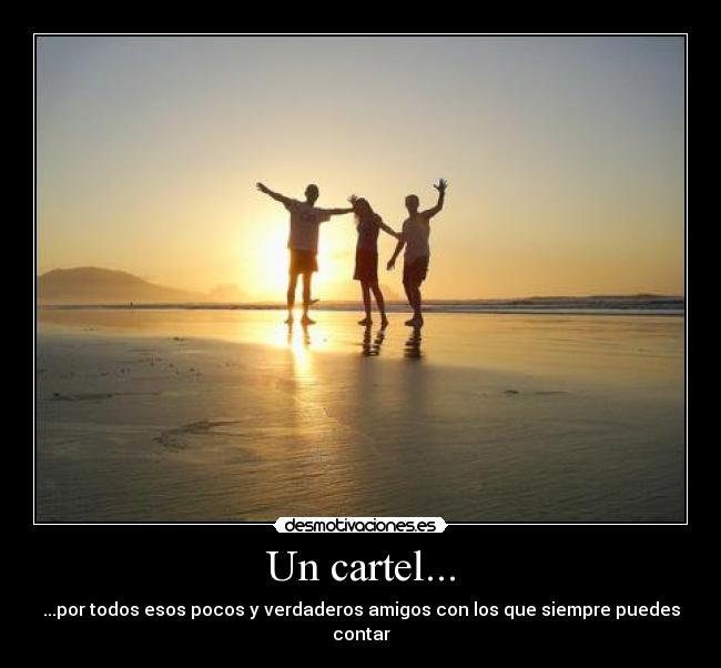 Un cartel... - 