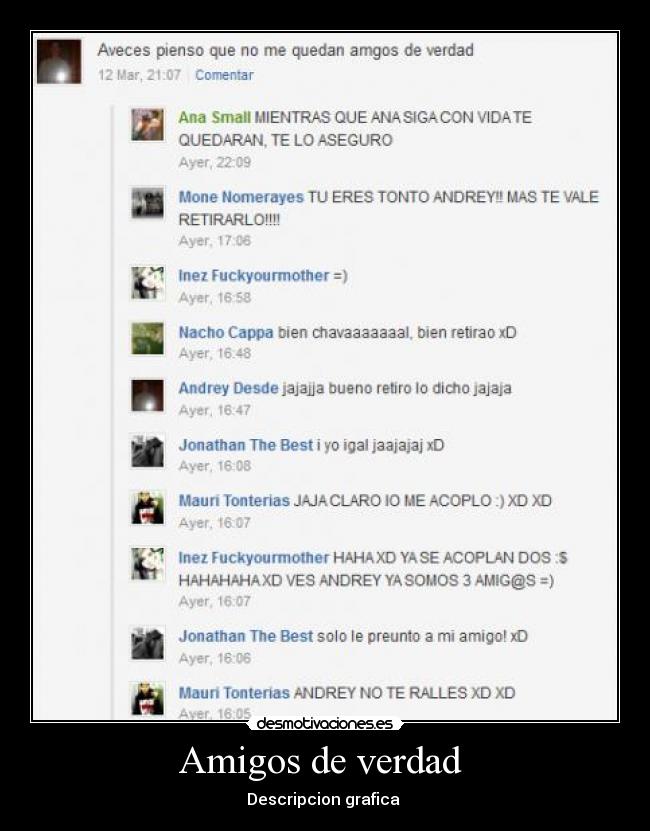 Amigos de verdad -