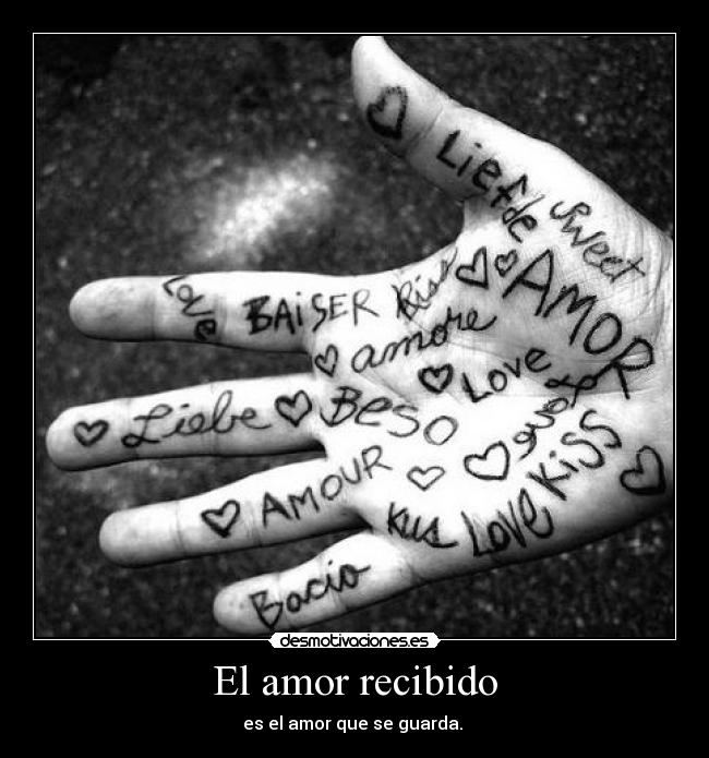 El amor recibido -