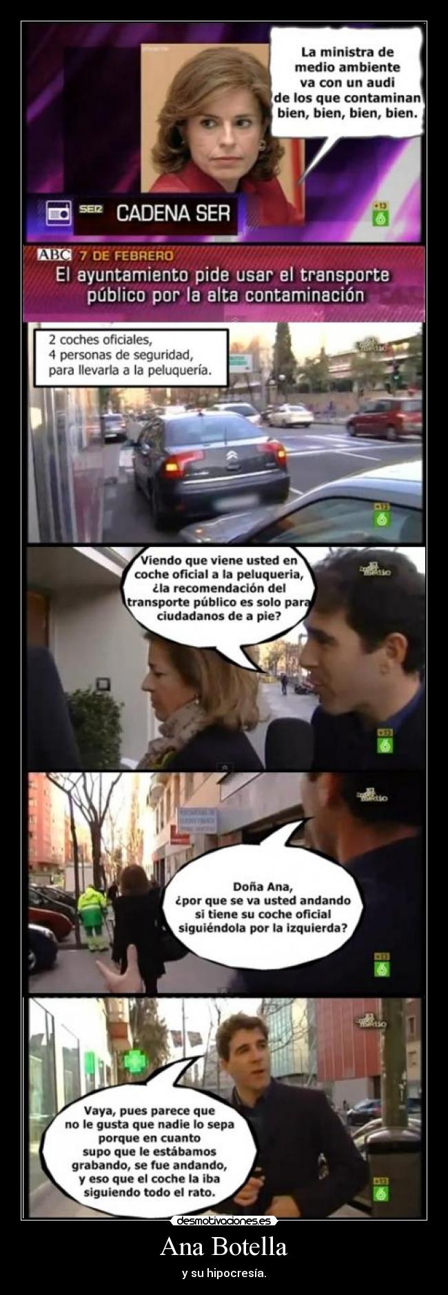 Ana Botella - y su hipocresía.