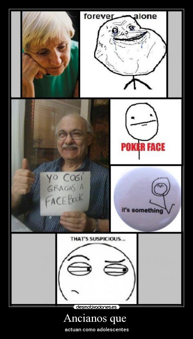 Ancianos que - actuan como adolescentes