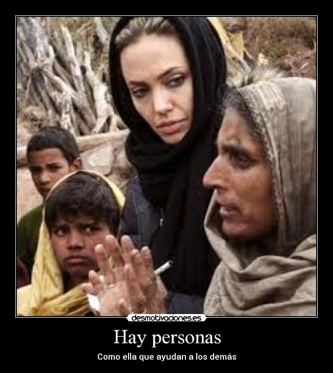 Hay personas - Como ella que ayudan a los demás