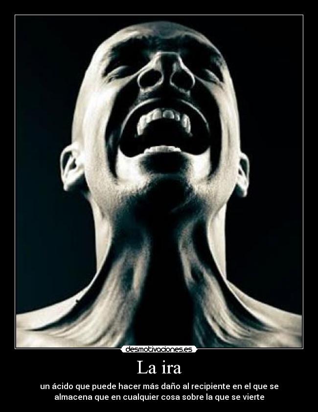 La ira - un ácido que puede hacer más daño al recipiente en el que se
almacena que en cualquier cosa sobre la que se vierte