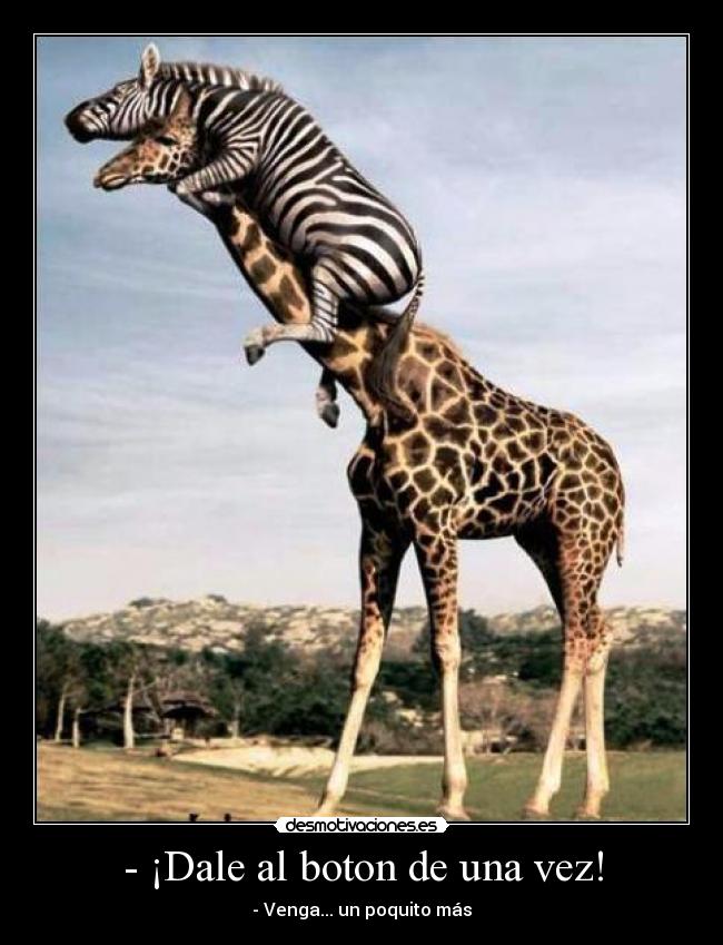- ¡Dale al boton de una vez! -