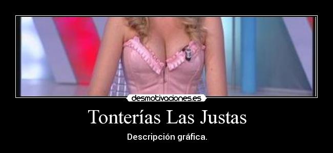 Tonterías Las Justas - Descripción gráfica.