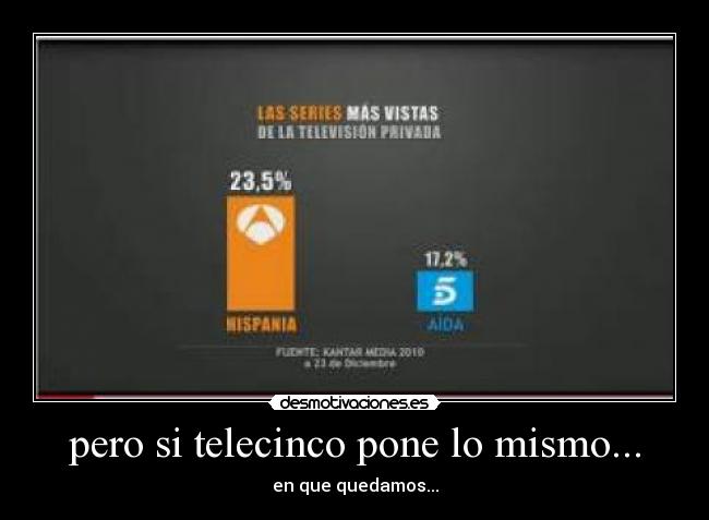 pero si telecinco pone lo mismo... - en que quedamos...