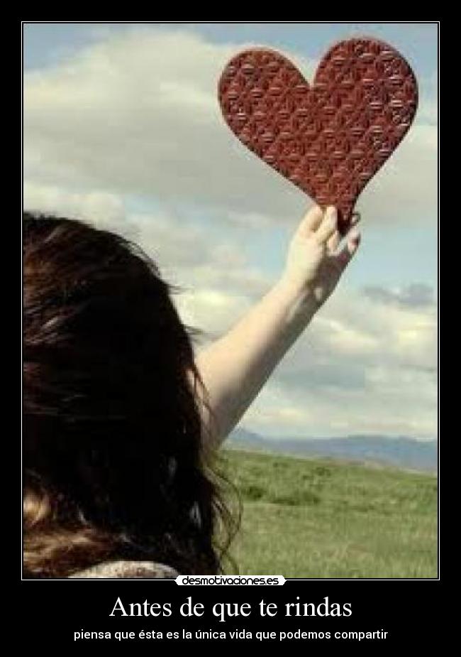 Antes de que te rindas -