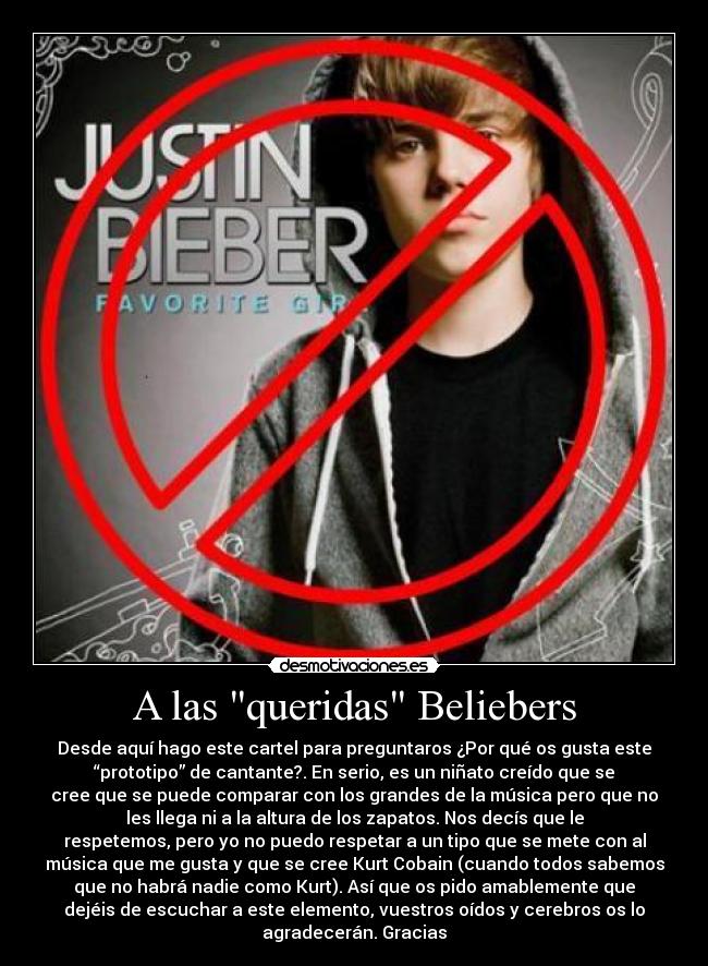 A las queridas Beliebers - 