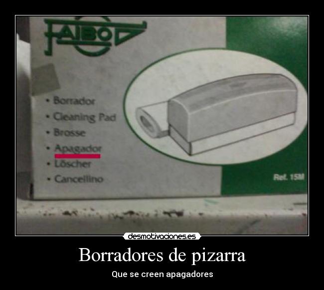 Borradores de pizarra - 