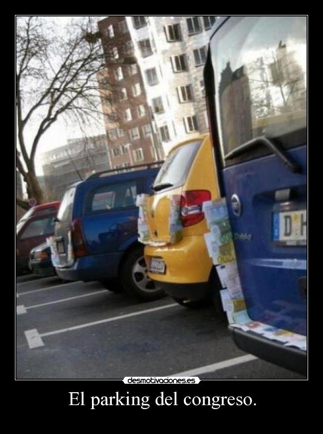 El parking del congreso. -