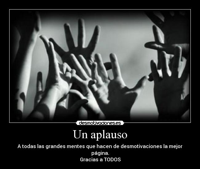 Un aplauso -