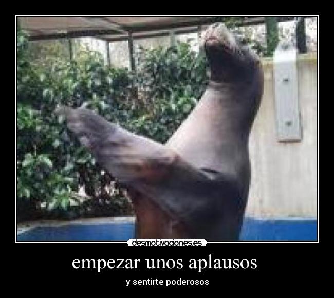 empezar unos aplausos  - 