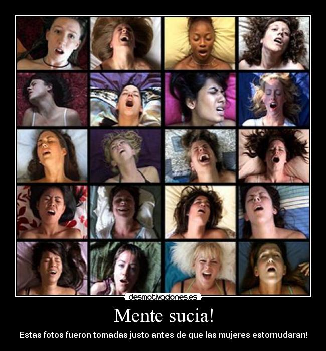 Mente sucia! - Estas fotos fueron tomadas justo antes de que las mujeres estornudaran!