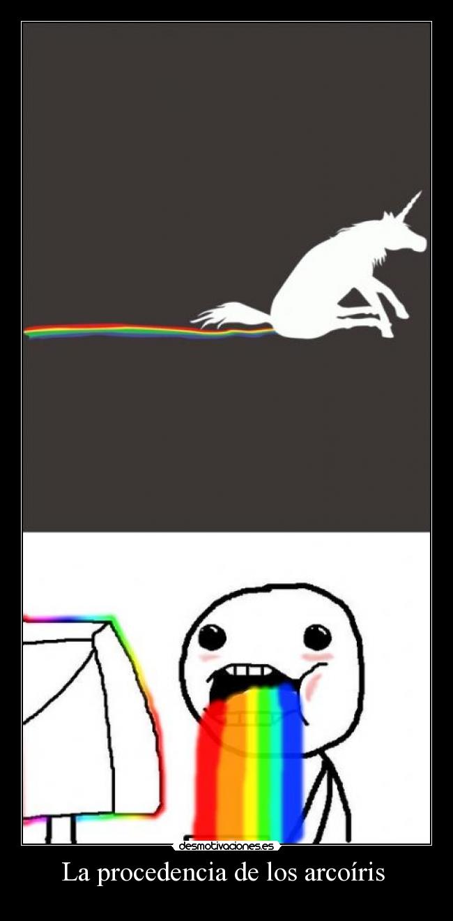 La procedencia de los arcoíris -
