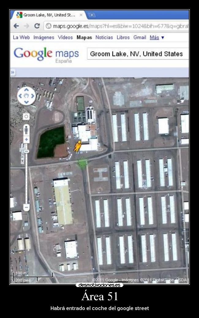 Área 51 - Habrá entrado el coche del google street