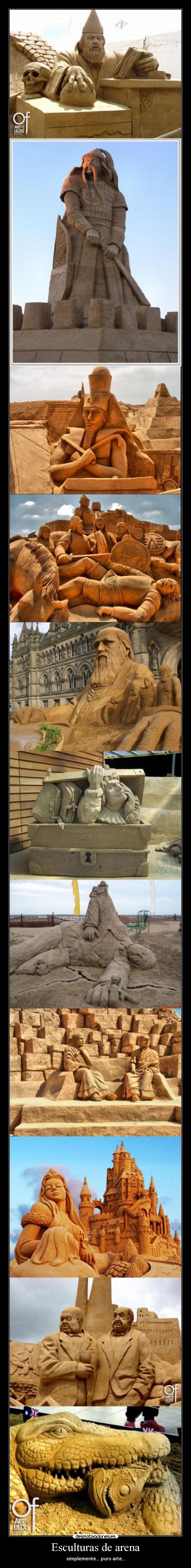 Esculturas de arena - simplemente... puro arte...