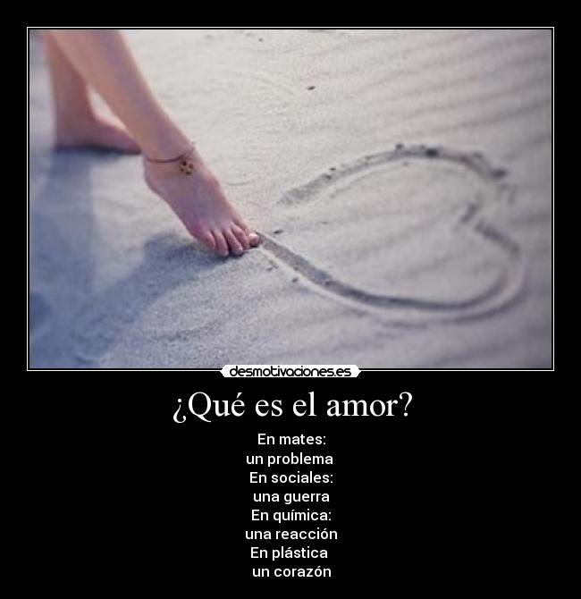¿Qué es el amor? -