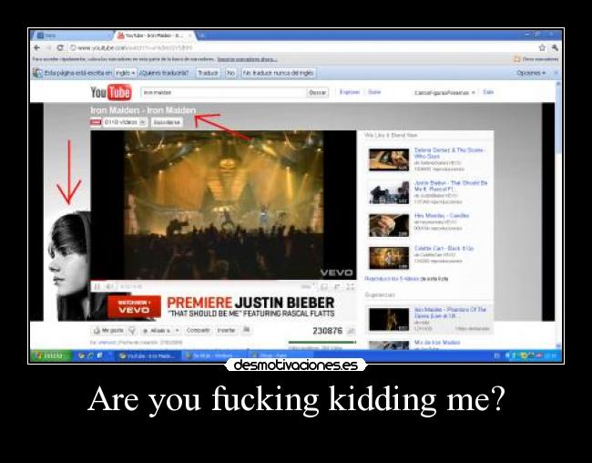 Are you fucking kidding me? -