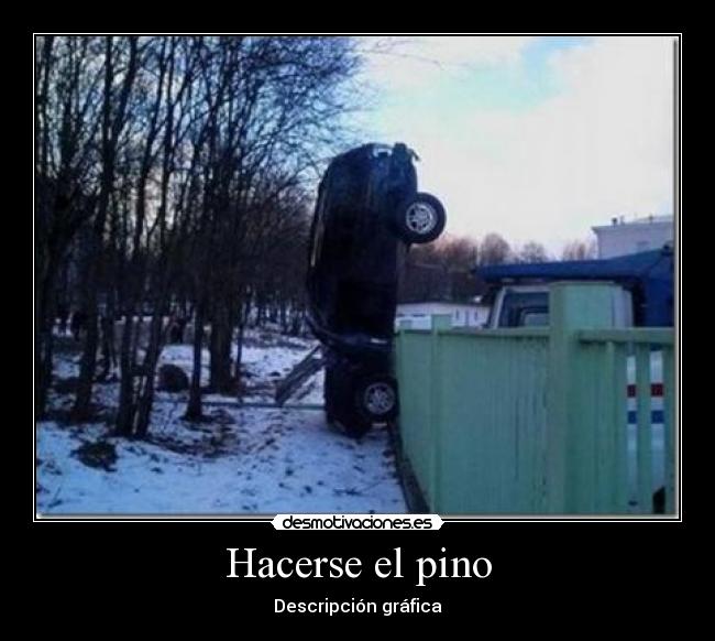 Hacerse el pino - Descripción gráfica