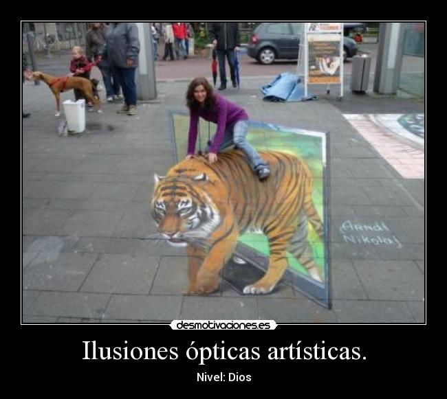 Ilusiones ópticas artísticas. - Nivel: Dios