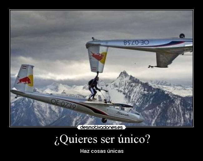 ¿Quieres ser único? - 