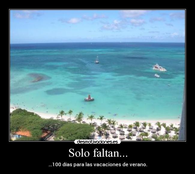 Solo faltan... -