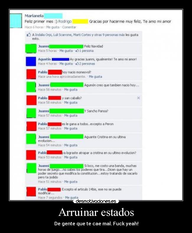carteles estados arruinar facebook desmotivaciones