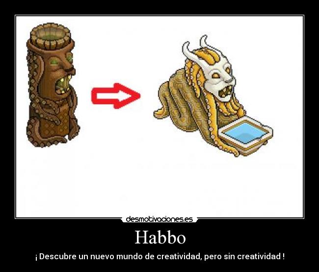 Habbo - ¡ Descubre un nuevo mundo de creatividad, pero sin creatividad !