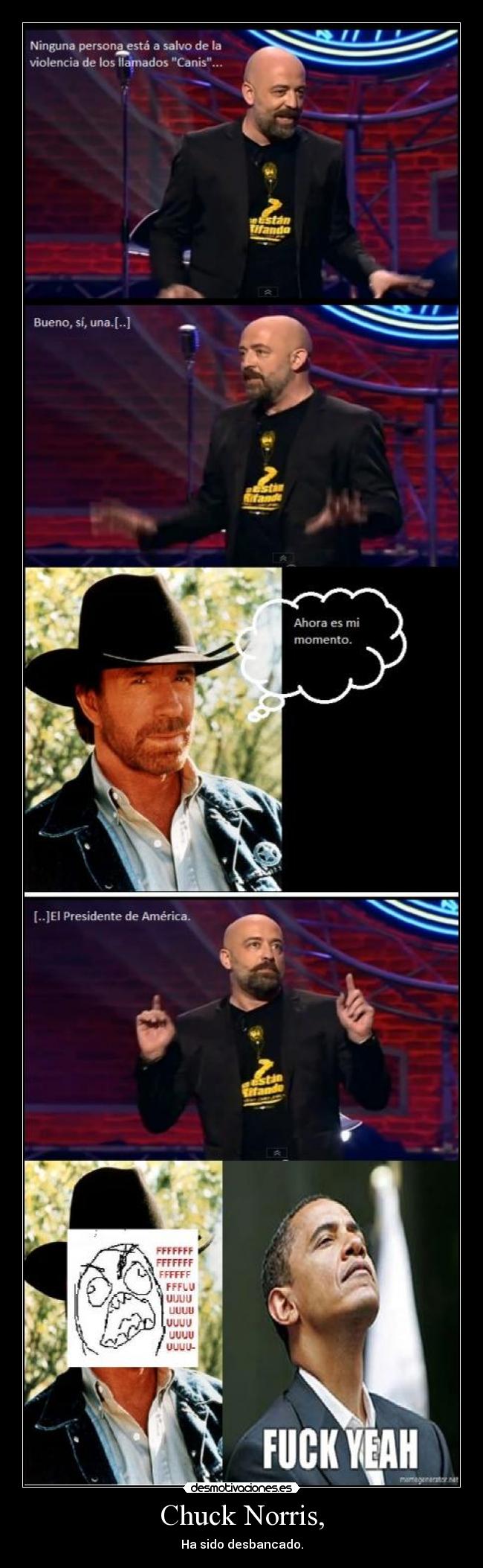 Chuck Norris, - Ha sido desbancado.