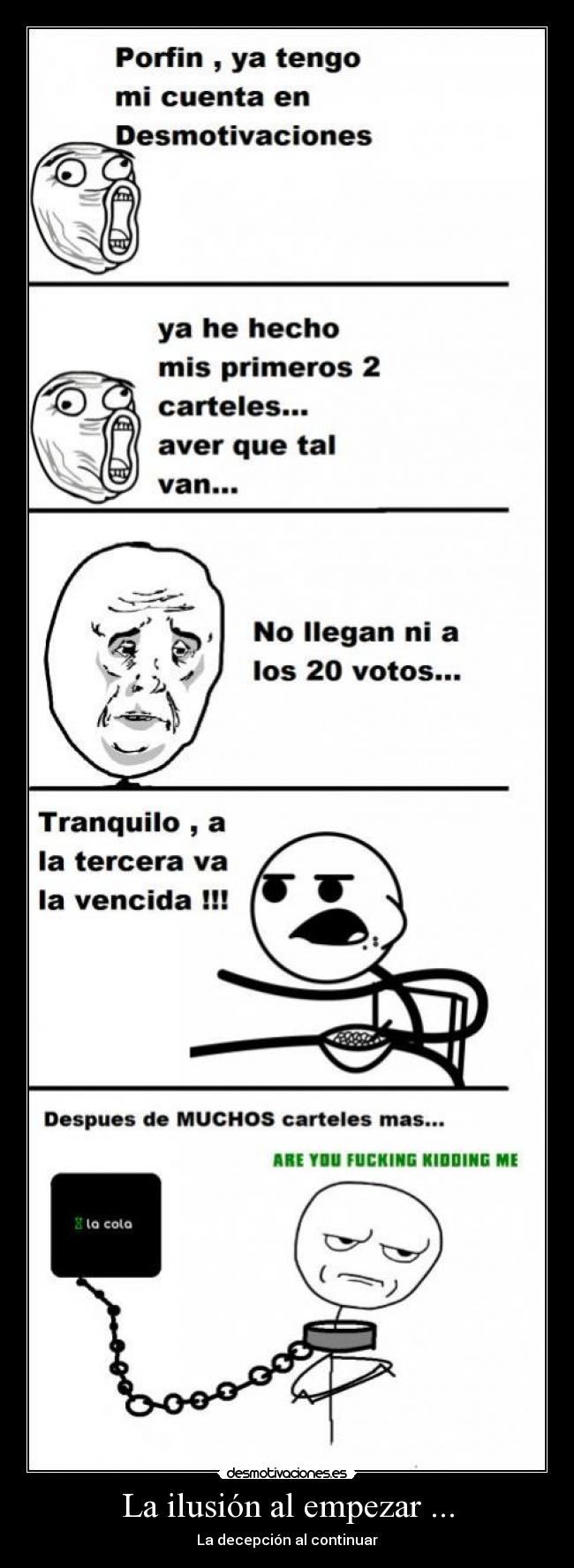 La ilusión al empezar ... -