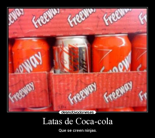 Latas de Coca-cola -