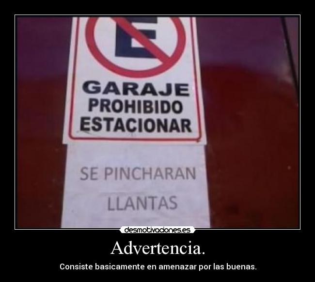 Advertencia. -