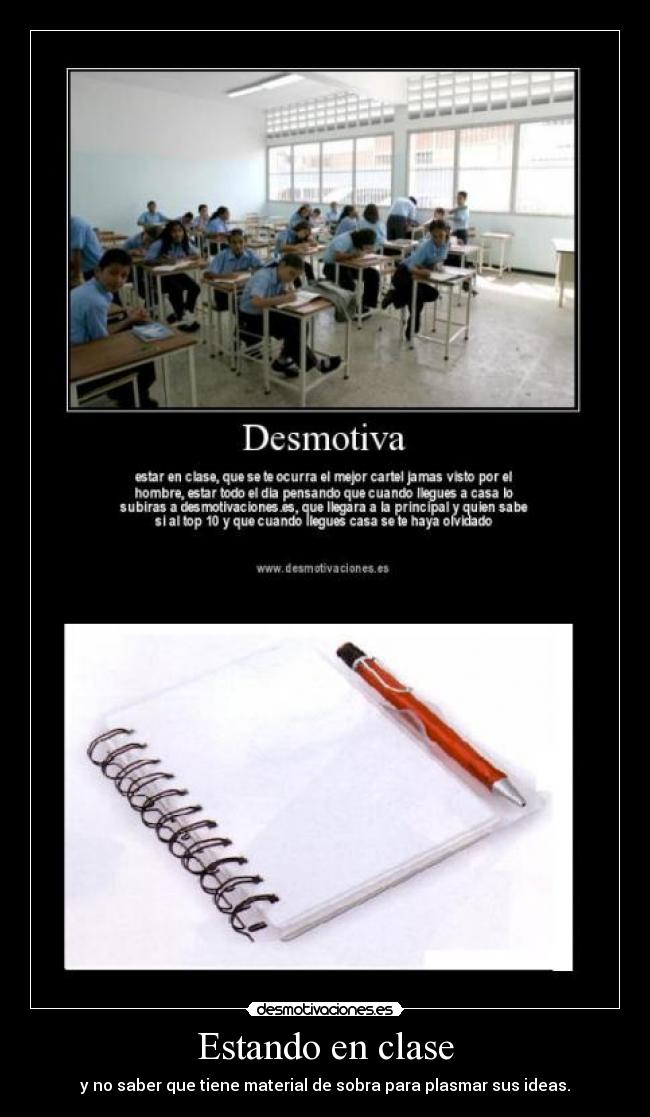 Estando en clase -
