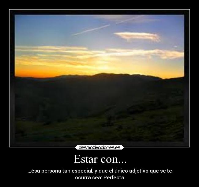 Estar con... -