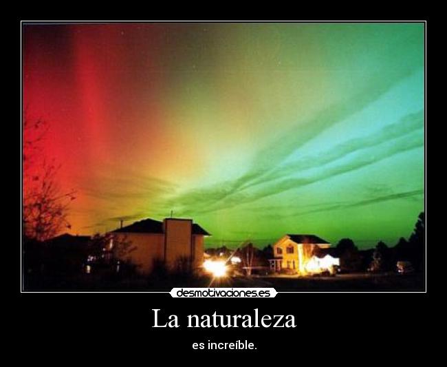 La naturaleza -