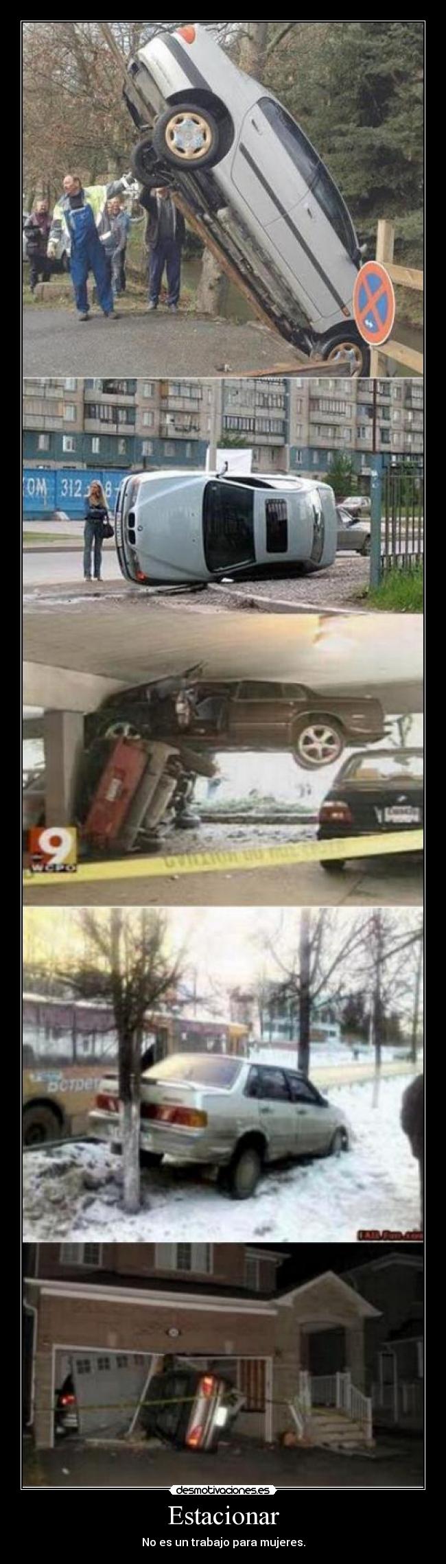 Estacionar - No es un trabajo para mujeres.